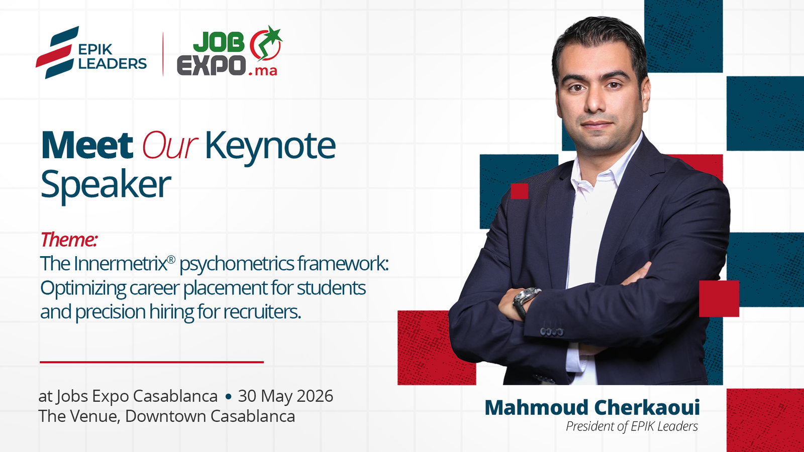 Vers une nouvelle lecture du potentiel humain : intervention de Mahmoud Cherkaoui à Jobs Expo Casablanca